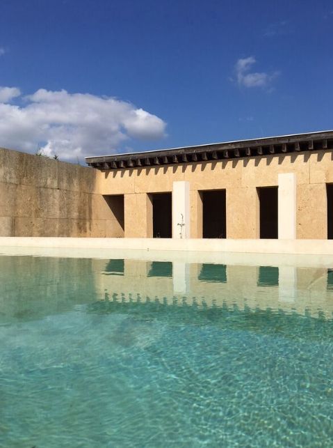 Pool House en pierre du Pont-du-Gard proche de Toulouse