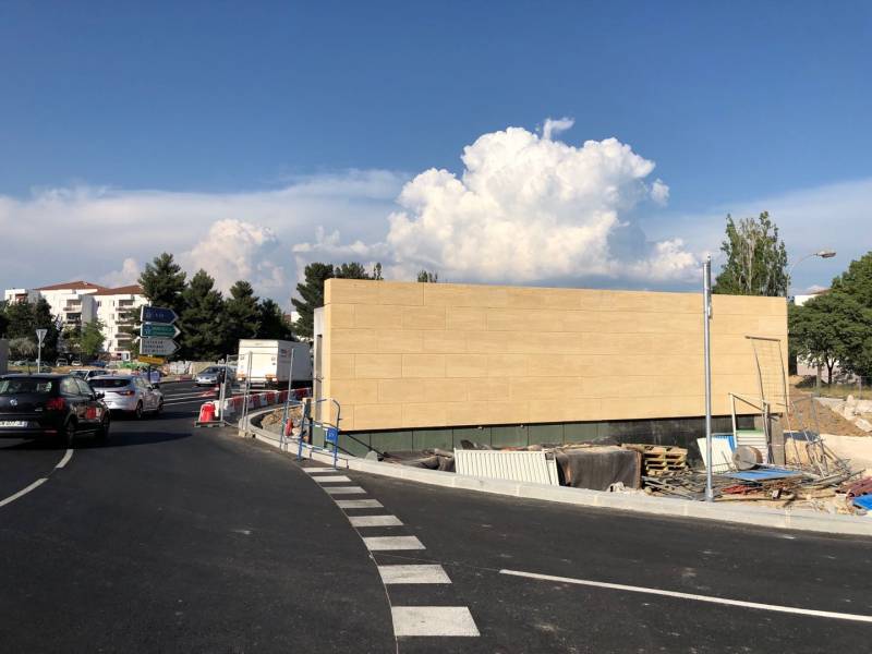 Projet de mur massif en pierre de Vers à Aix en Provence