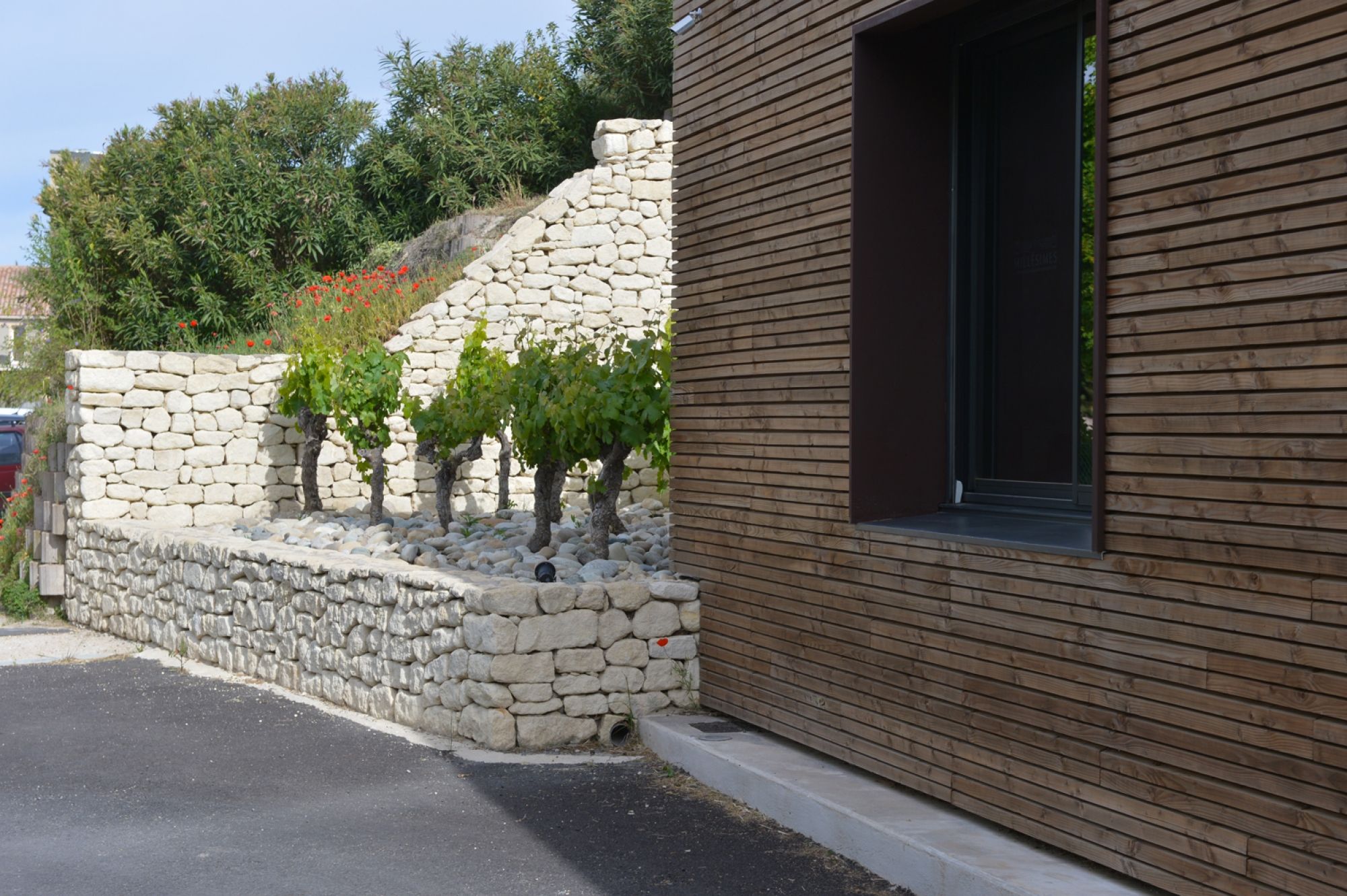 Muret en pierre sèche